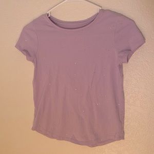 Short sleeve shirt with sparkle